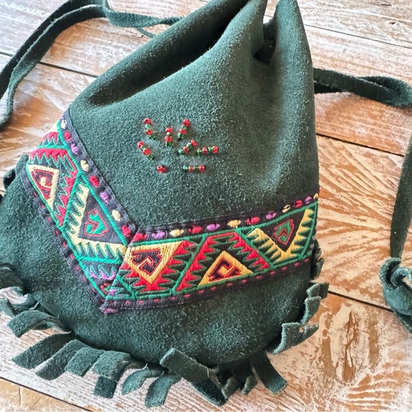 Green - Handmade 4 Pockets Cotton Jewelry Bag 13